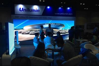 洲明科技UTV小間距引爆美國國際標識展